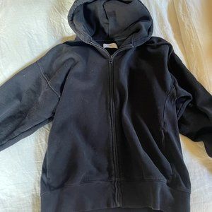 Aritzia TNA black zip up hoodie